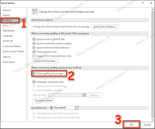 Hướng dẫn tự động kiểm tra lỗi chính tả tiếng Việt trên Word
