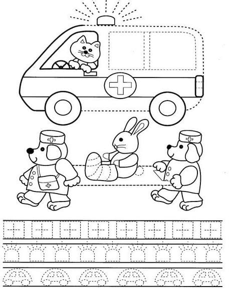 Bộ tranh nét đứt để bé rèn kỹ năng vẽ và tô màu