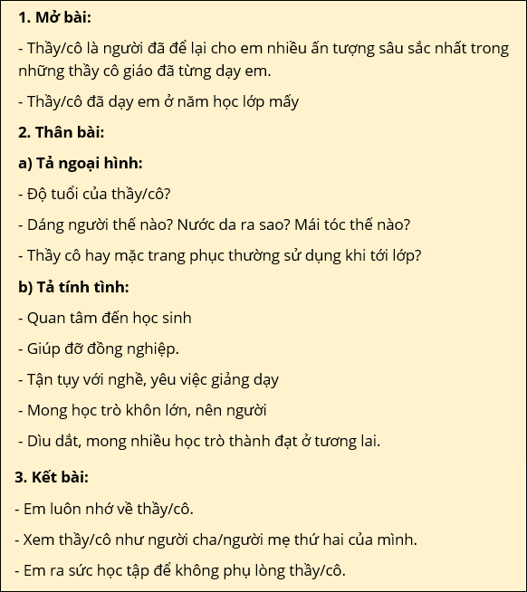 Lập Dàn Ý Bài Văn Tả Cô Giáo Lớp 5 - Hướng Dẫn Chi Tiết Và Đầy Đủ