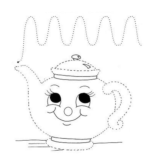 Bộ tranh nét đứt để bé rèn kỹ năng vẽ và tô màu