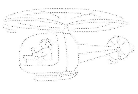 Bộ tranh nét đứt để bé rèn kỹ năng vẽ và tô màu