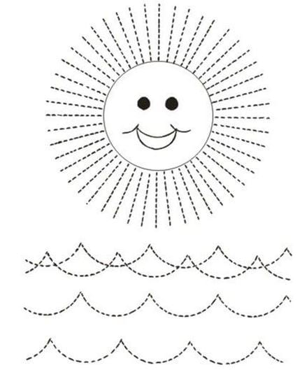 Bộ tranh nét đứt để bé rèn kỹ năng vẽ và tô màu