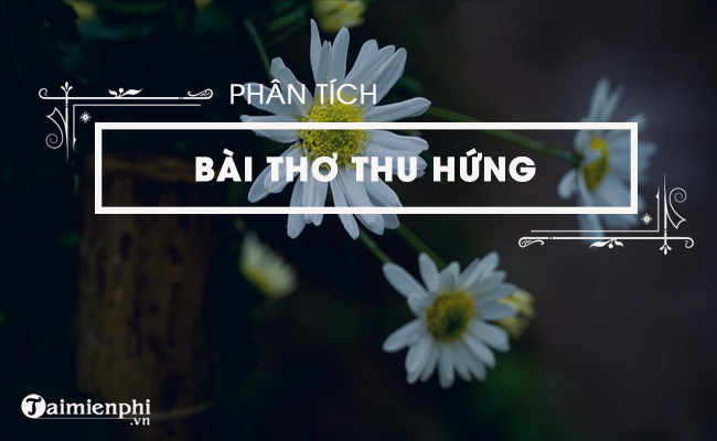 Phân tích bài thơ Thu hứng của Đỗ Phủ