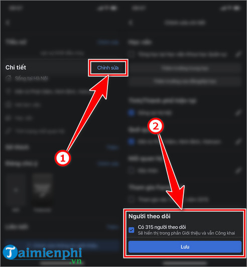 Hướng dẫn hiển thị số lượng người theo dõi trên Facebook qua điện thoại Android, iPhone