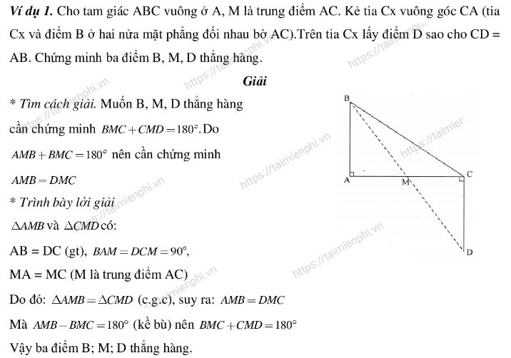 Các Cách Để Chứng Minh 3 Điểm Thẳng Hàng