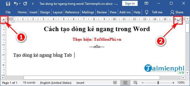 Bí quyết tạo đường kẻ ngang trong Word