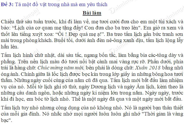 Kiểm Tra Viết Tả Đồ Vật Lớp 5 - Hướng Dẫn Chi Tiết Và Bài Mẫu