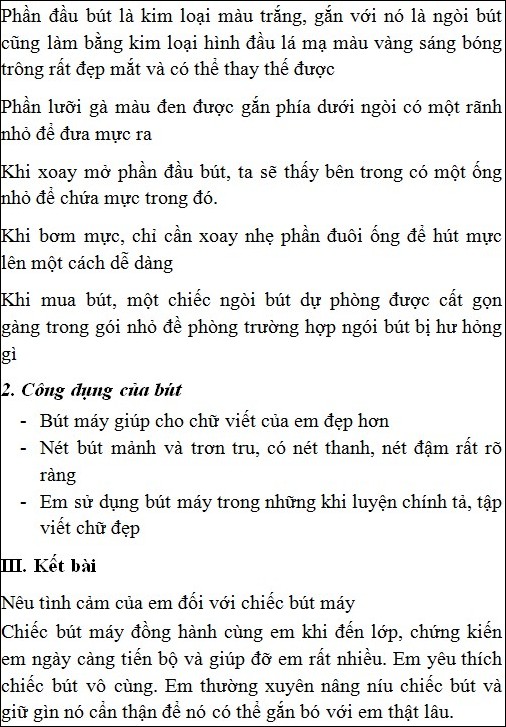 Văn tả cây bút mực lớp 5 dài nhất - Bài văn mẫu và phân tích chi tiết