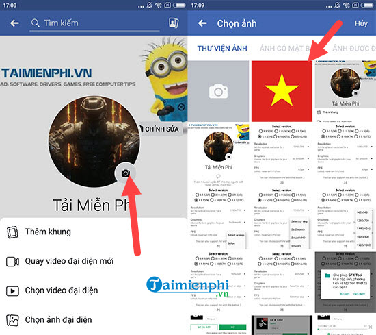 Thủ thuật đổi Avatar đỏ Facebook ủng hộ đội tuyển Việt Nam