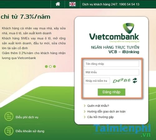 Kiểm tra số dư tài khoản Vietcombank qua máy tính và điện thoại