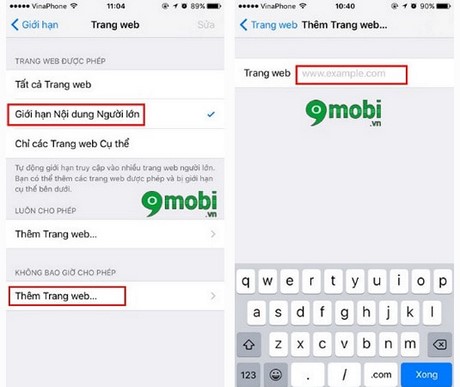 Chặn web trên Safari của iPhone và iPad một cách thông minh