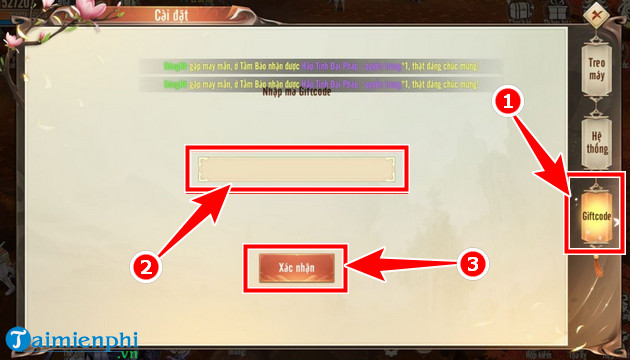 Khám phá ngay bộ Mã Code mới của Cửu Dương Truyền Kỳ và nhập GiftCode để trải nghiệm game 9D Truyền Kỳ