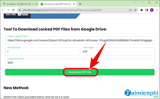 Bí quyết dễ dàng tải file từ Google Drive bị chặn download