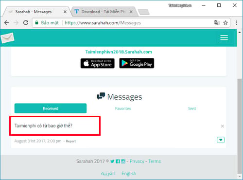 Bí quyết gửi tin nhắn ẩn danh với ứng dụng Sarahah