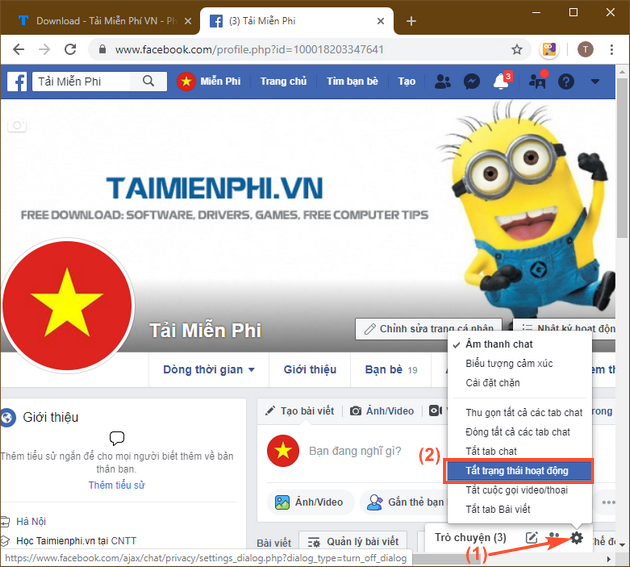 Bí quyết ẩn danh Facebook, tắt chế độ trò chuyện khi online