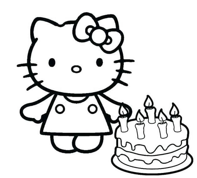 100+ Mẫu tranh tô màu Hello Kitty đẹp nhất - Họa Mi