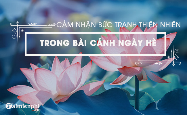 Đánh giá hình tượng thiên nhiên trong bài thơ Cảnh ngày hè