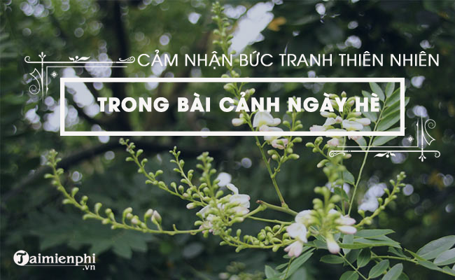 Đánh giá hình tượng thiên nhiên trong bài thơ Cảnh ngày hè
