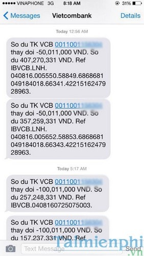 Bí quyết kích hoạt và hủy đăng ký SMS Banking của Vietcombank