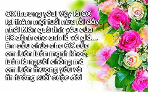 Bức tranh chúc mừng sinh nhật cho chồng