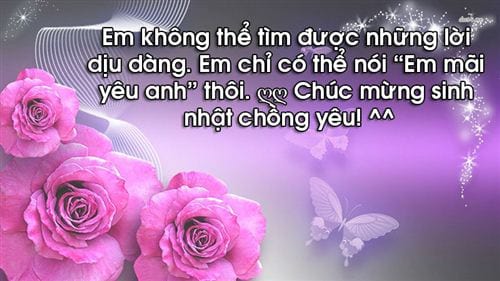 Bức tranh chúc mừng sinh nhật cho chồng