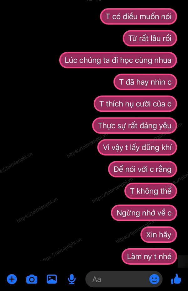 Những tin nhắn tình cảm dành cho chàng