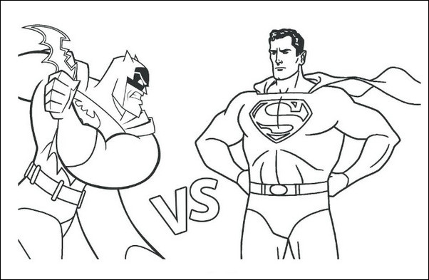 Tranh Siêu Nhân Cho Bé Tô Màu Superman - Tô màu trực tuyến
