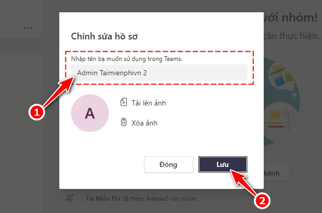 Chia sẻ bí quyết đổi tên trên Microsoft Teams