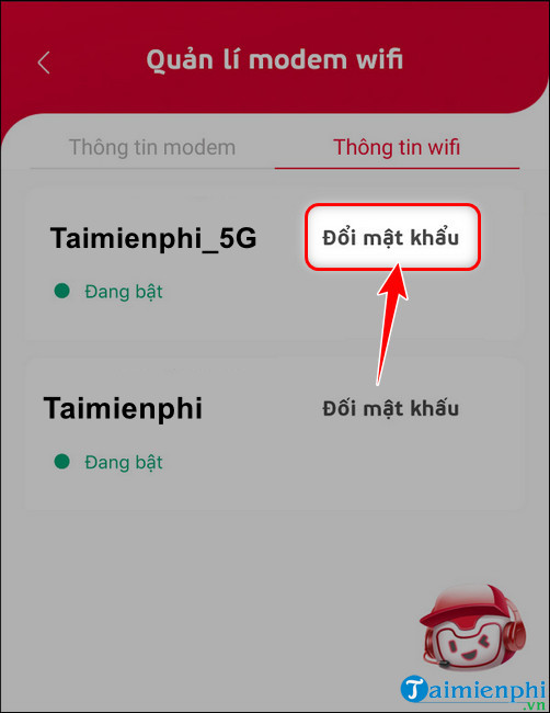 Cách thay đổi mật khẩu wifi trên ứng dụng My Viettel từ điện thoại di động