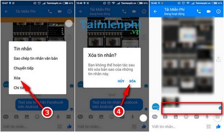 Hướng dẫn Xóa Tin Nhắn Facebook trên Điện Thoại iPhone và Android