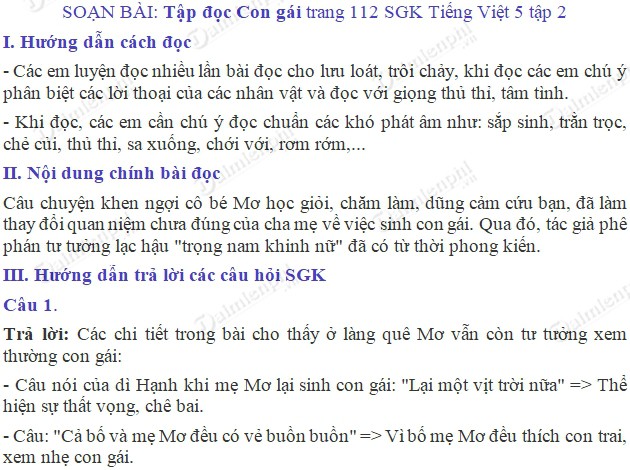 Nội Dung Bài Con Gái - Phân Tích và Ý Nghĩa Sâu Sắc