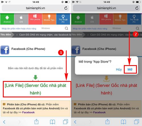 3. Tải Facebook Lite cho iPhone 7 Plus