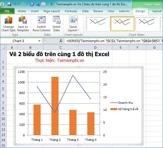 Cách vẽ 2 biểu đồ trong Excel - Hướng dẫn chi tiết và dễ hiểu