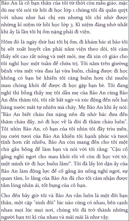 Bài Văn Tả Về Kỉ Niệm Với Bạn Thân - Những Kỷ Niệm Đáng Nhớ