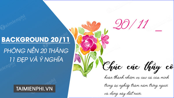 Hình nền 20/11, tải ảnh đẹp ngày Nhà giáo Việt Nam