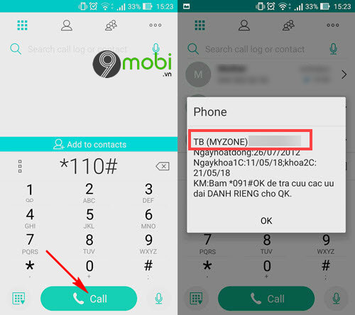 Kiểm tra số điện thoại Mobifone bằng cách gọi đến số thuê bao khác