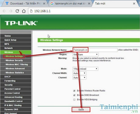 Hướng dẫn thay đổi tên wifi trên Router TP-Link Viettel