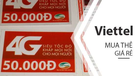 Bí quyết mua thẻ cào Viettel 50K với giá 39K