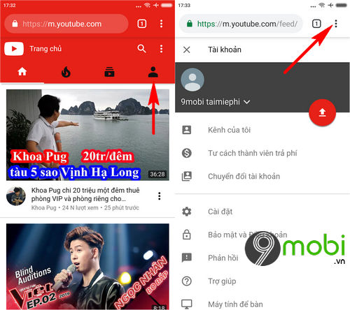 Hướng dẫn đổi hình đại diện trên Youtube từ điện thoại