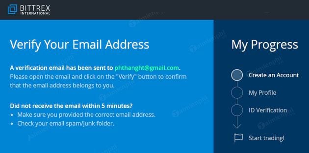Hướng dẫn đăng ký, tạo tài khoản trên Bittrex