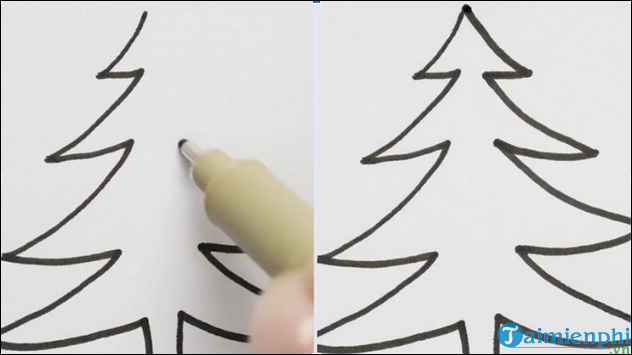 3 Phong cách vẽ cây thông Noel đơn giản nhưng tuyệt đẹp