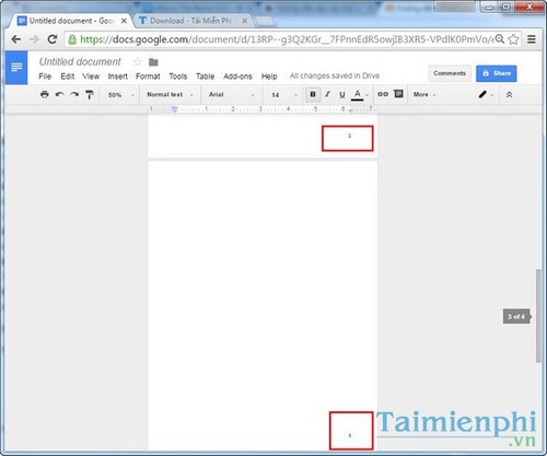 Bí quyết đánh số trang trong Google Docs