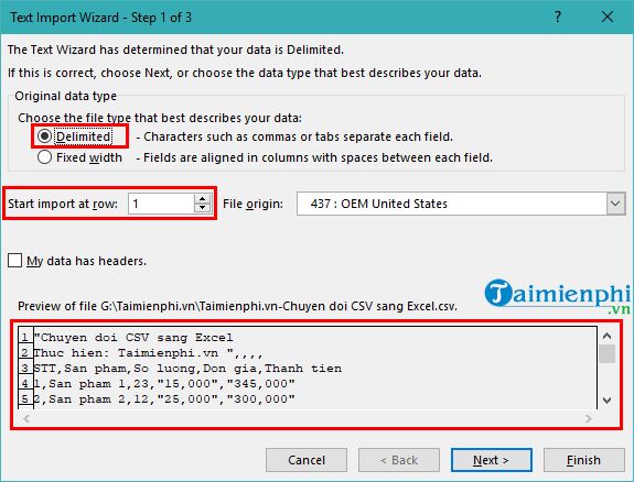 Hướng dẫn cách chuyển đổi từ CSV sang Excel