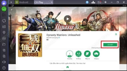 Hướng dẫn cách chơi Dynasty Warriors Unleashed trên PC, Laptop sử dụng Bluestacks