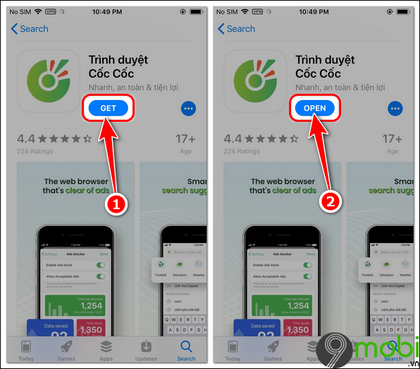 Bí quyết tải Cốc Cốc về điện thoại Android, iPhone