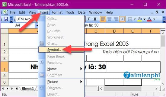 Bí quyết viết độ C trong Excel