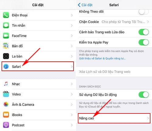 Cách khắc phục vấn đề khi Safari trên iPhone, iPad không hiển thị ảnh.