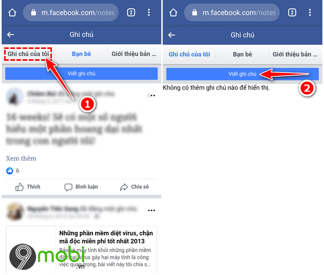 Bí quyết tạo ghi chú và note trên Facebook