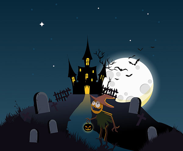 Bức tranh Halloween, hình nền Halloween 2021 cho máy tính và laptop