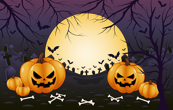 Bức tranh Halloween, hình nền Halloween 2021 cho máy tính và laptop